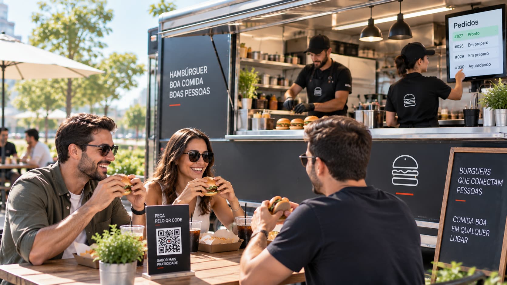 Atendimento Food Service com pedidos digitais
